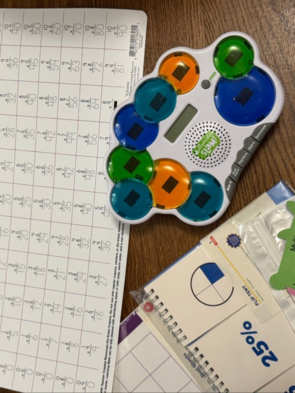 Math Learning Bundle Multiplication Slam Game Mats - Picture 5 of 5
